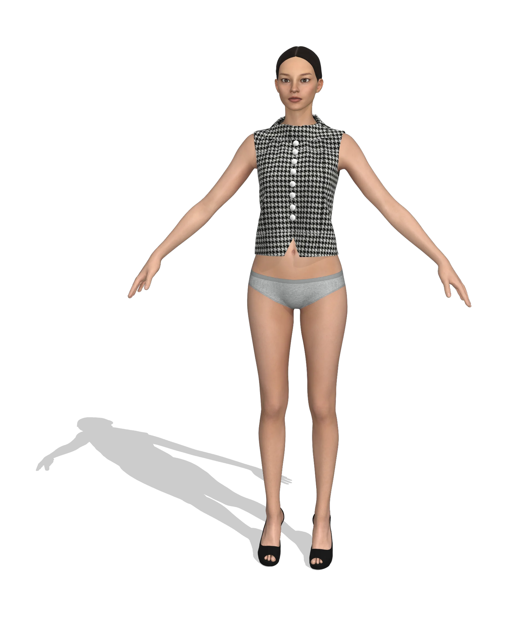KDscion w213 sleeveless-short coat